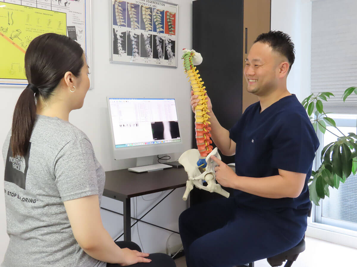 施術説明の様子